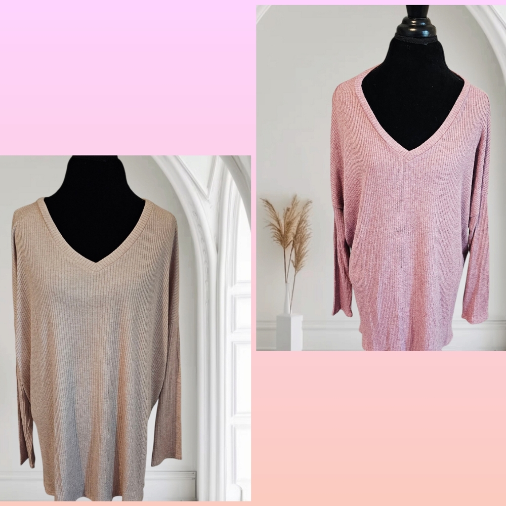 Zenana Outfitters V-Neck Sweater Bundle